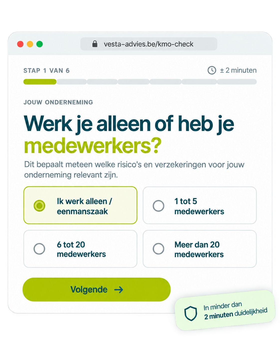 Start de gratis KMO Verzekeringscheck
